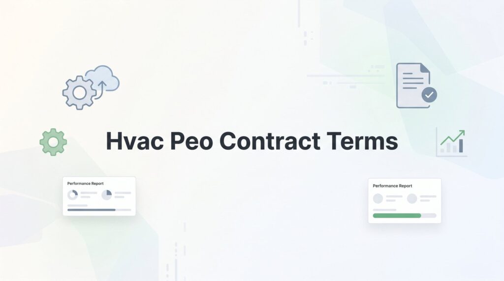 HVAC PEO Contract Terms: What to Negotiate Before You Sign