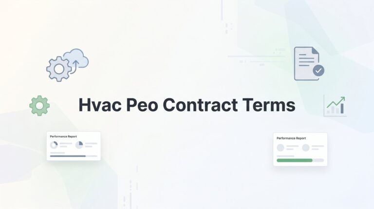 HVAC PEO Contract Terms: What to Negotiate Before You Sign