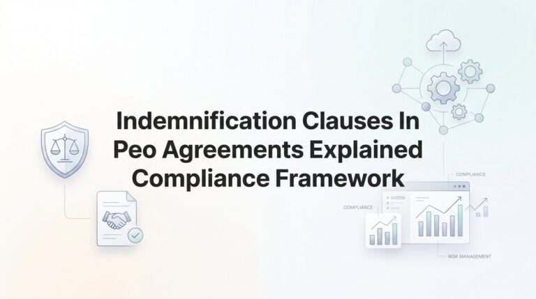Indemnification Clauses in PEO Agreements Explained: A Compliance Framework for Business Owners