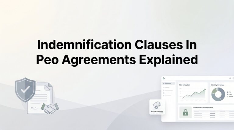Indemnification Clauses in PEO Agreements Explained: What You’re Actually Signing Up For