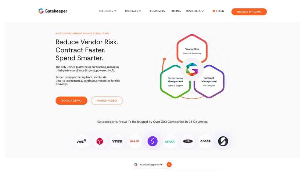Screenshot of Gatekeeper website