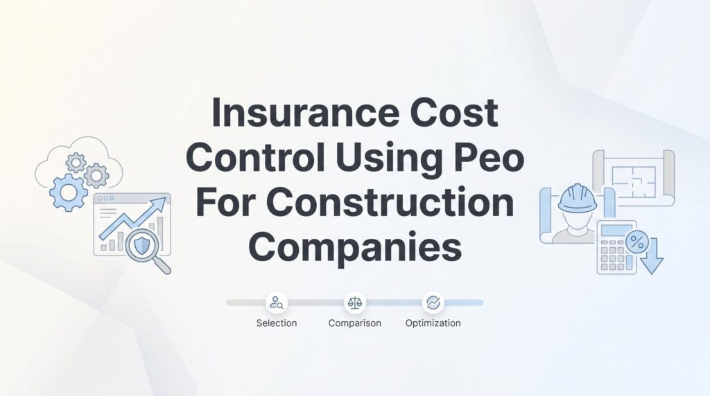 How to Control Insurance Costs Using a PEO for Your Construction Company