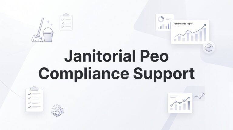 Janitorial PEO Compliance Support: What It Actually Covers and Why It Matters