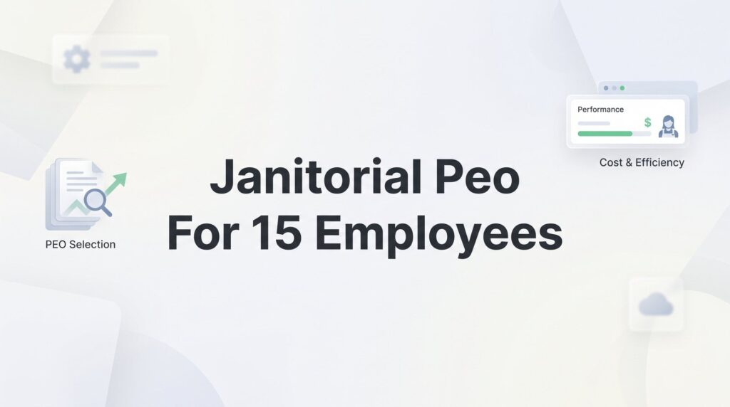 7 Strategies for Choosing a Janitorial PEO When You Have 15 Employees
