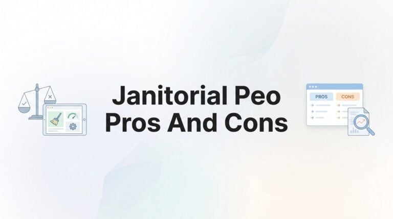 Janitorial PEO Pros and Cons: 7 Decision Factors Before You Sign