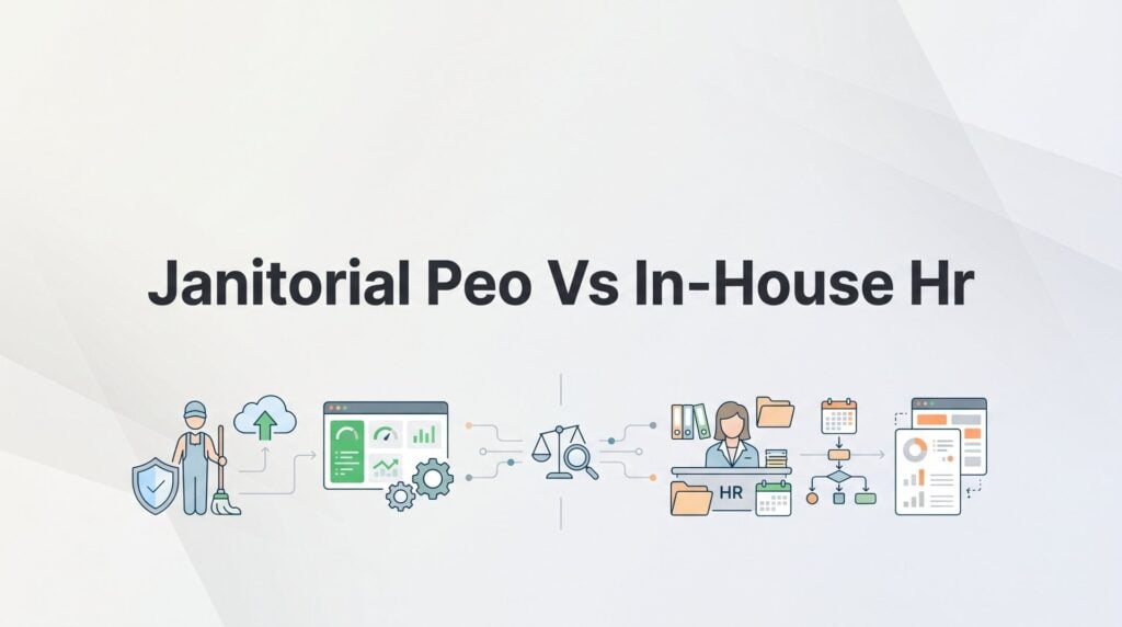 7 Decision Strategies for Janitorial Companies Weighing PEO vs In-House HR