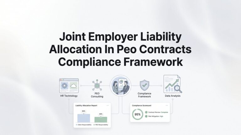 Joint Employer Liability Allocation in PEO Contracts: A Practical Compliance Framework