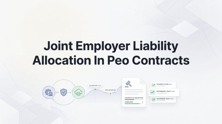 Joint Employer Liability Allocation in PEO Contracts: What Actually Shifts and What Stays With You