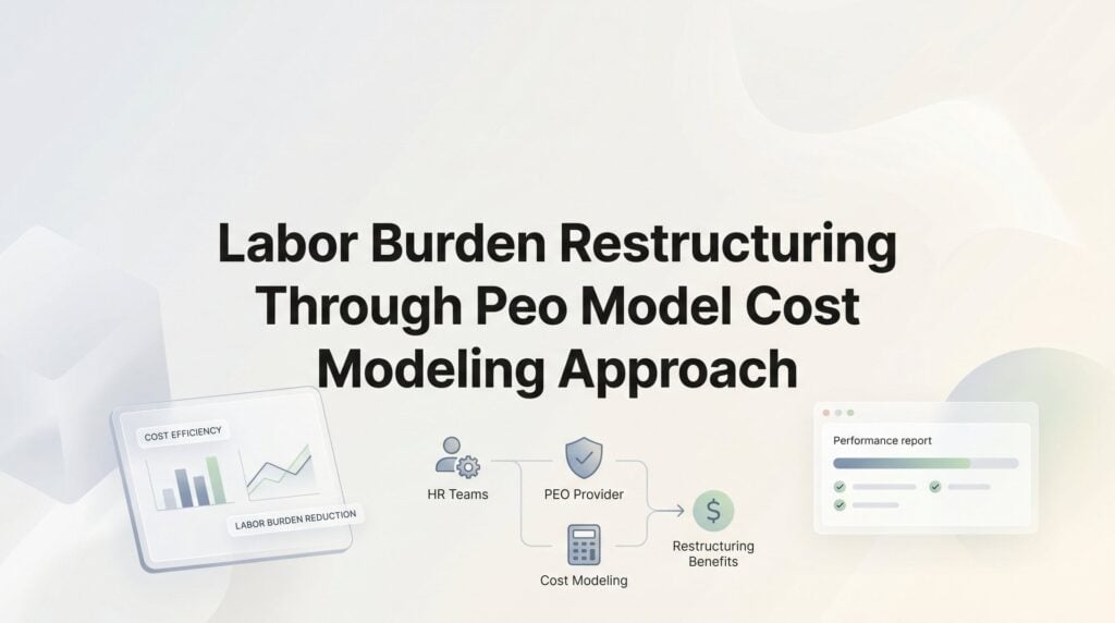 How to Model Your Labor Burden Costs Before and After a PEO: A Practical Walkthrough
