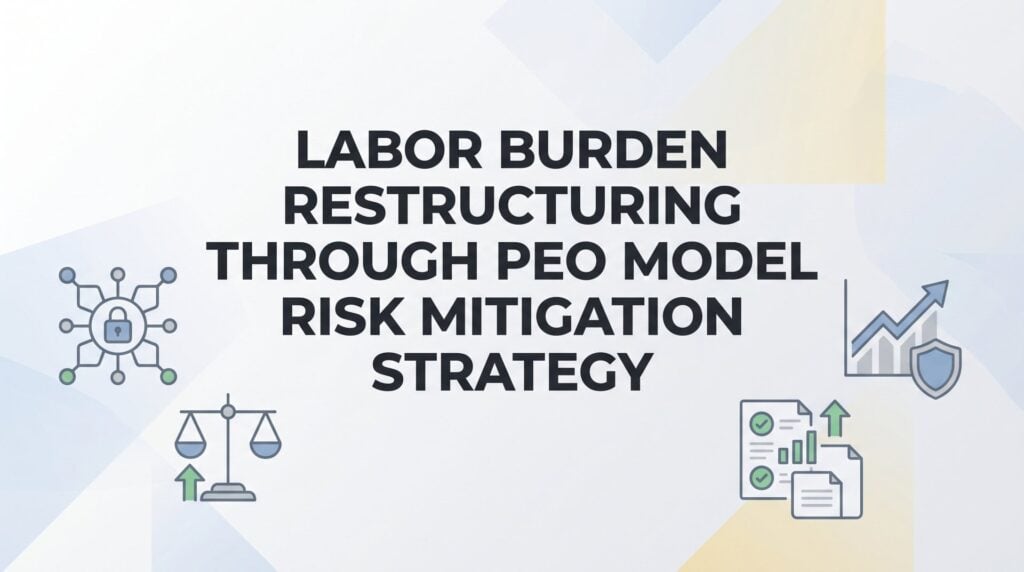 How to Restructure Your Labor Burden Through a PEO: A Risk Mitigation Playbook