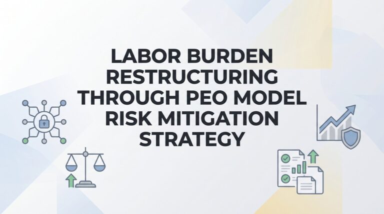 How to Restructure Your Labor Burden Through a PEO: A Risk Mitigation Playbook