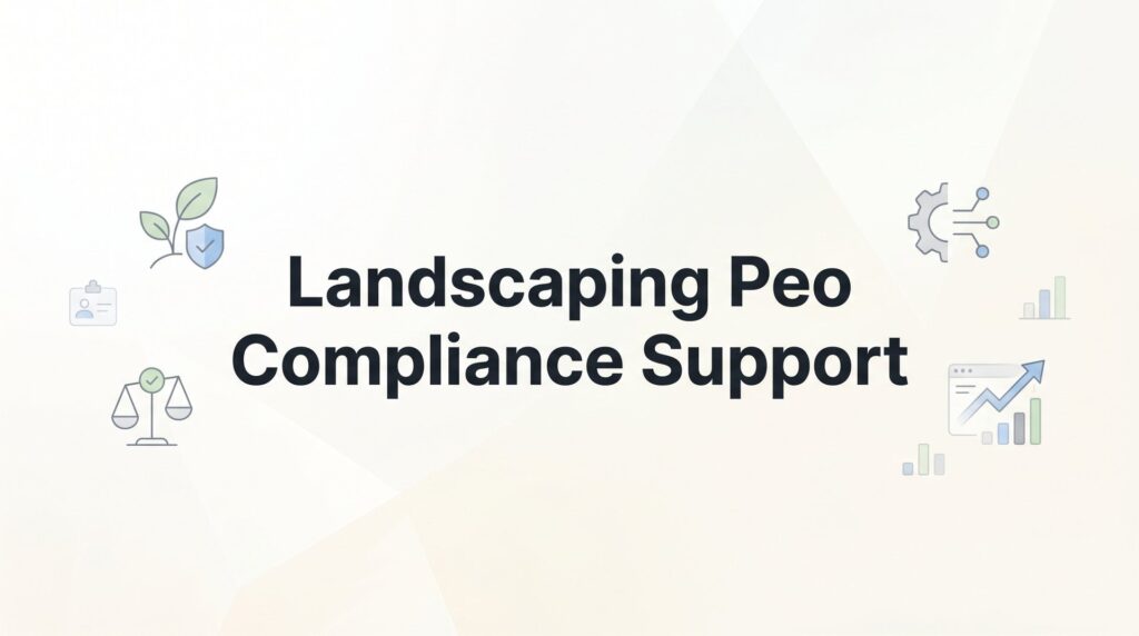 Landscaping PEO Compliance Support: What It Actually Covers and When It Matters