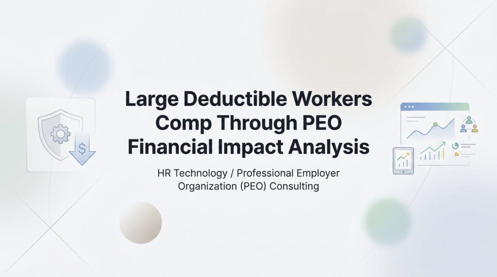 Large Deductible Workers Comp Through a PEO: Financial Impact Analysis
