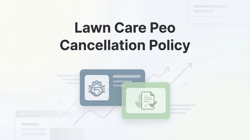 Lawn Care PEO Cancellation Policy: What to Know Before You Sign (or Leave)
