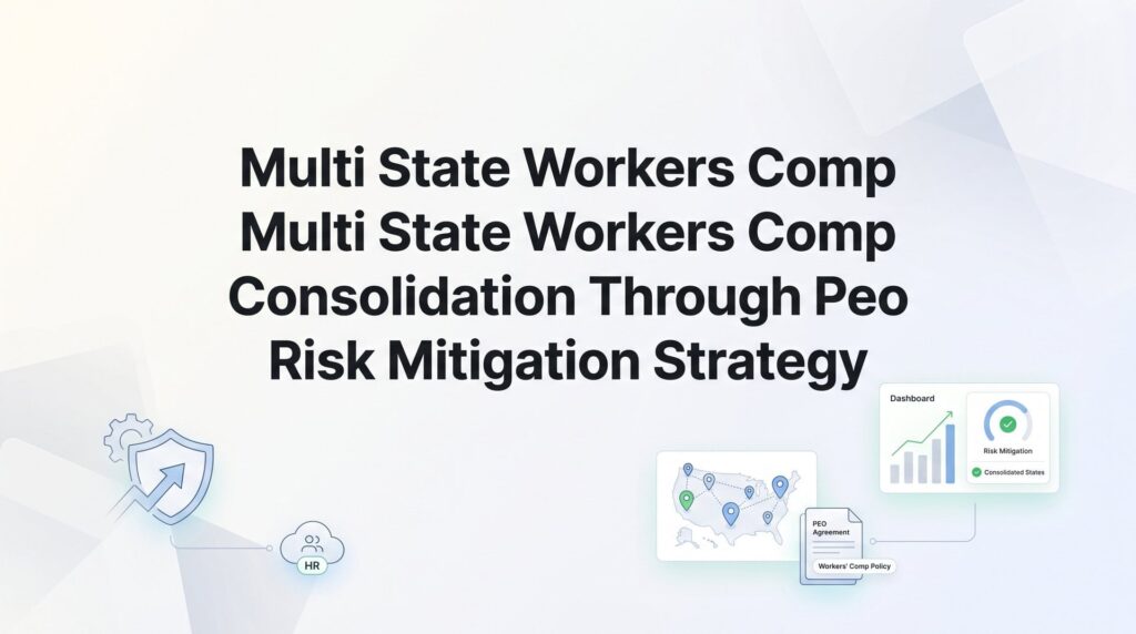 How to Consolidate Multi-State Workers’ Comp Through a PEO: A Risk Mitigation Playbook