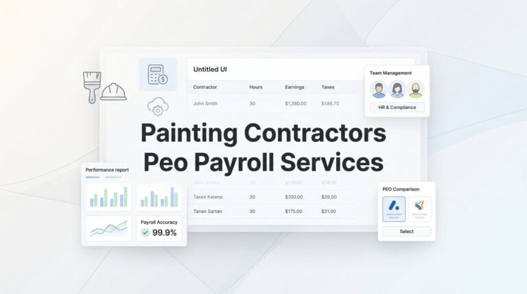 Painting Contractors PEO Payroll Services: Managing Crews, Cash Flow, and Compliance