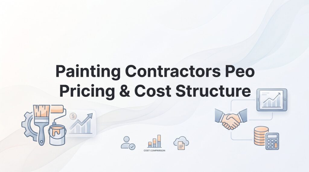 Painting Contractors PEO Pricing & Cost Structure: What You’ll Actually Pay