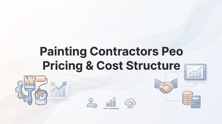 Painting Contractors PEO Pricing & Cost Structure: What You’ll Actually Pay