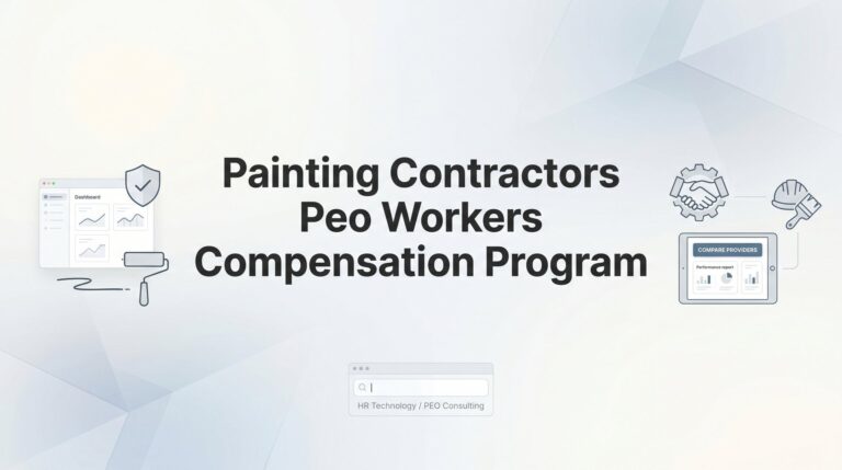 Painting Contractors PEO Workers Compensation Program: What You Actually Need to Know