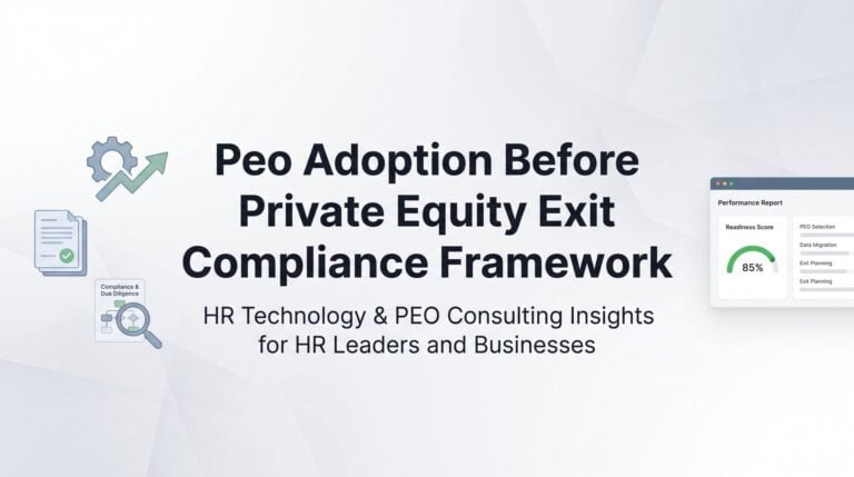 How to Build a PEO Compliance Framework Before a Private Equity Exit