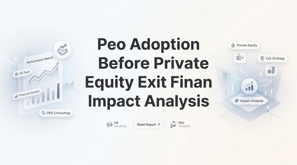PEO Adoption Before Private Equity Exit: How It Affects Your Financial Picture