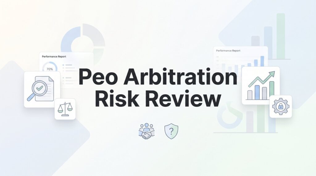 PEO Arbitration Risk Review: What Business Owners Need to Know Before Signing