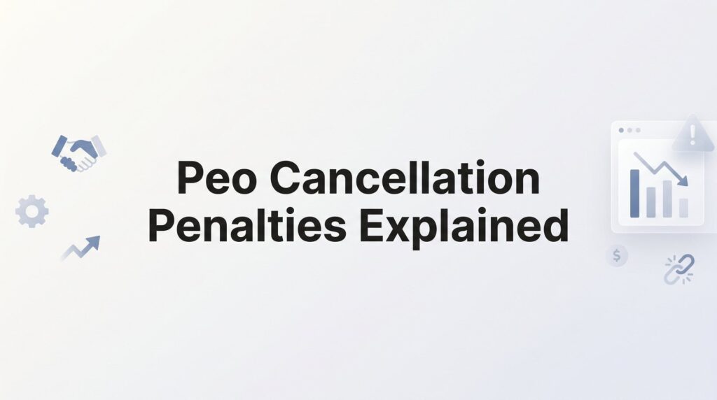 PEO Cancellation Penalties Explained: What You’ll Actually Pay to Walk Away