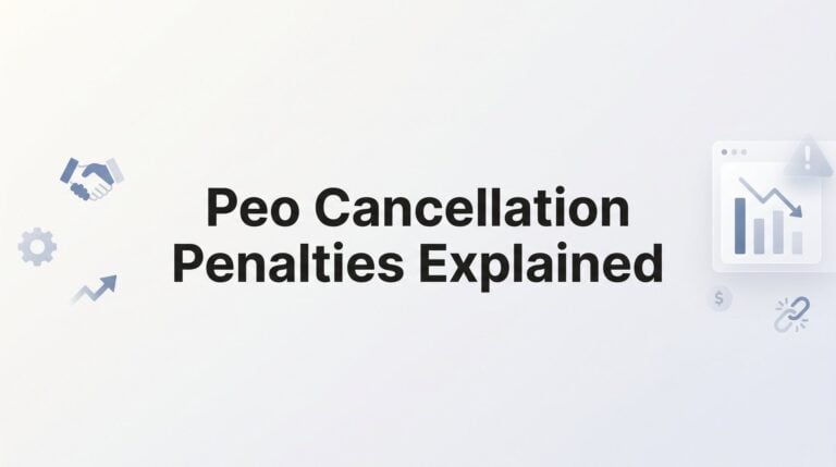 PEO Cancellation Penalties Explained: What You’ll Actually Pay to Walk Away