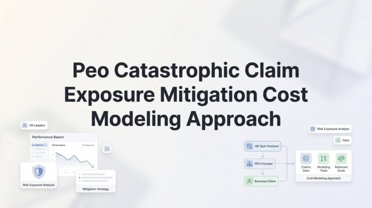 How to Model Catastrophic Claim Exposure When Evaluating PEO Providers