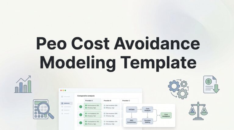 How to Build a PEO Cost Avoidance Modeling Template From Scratch
