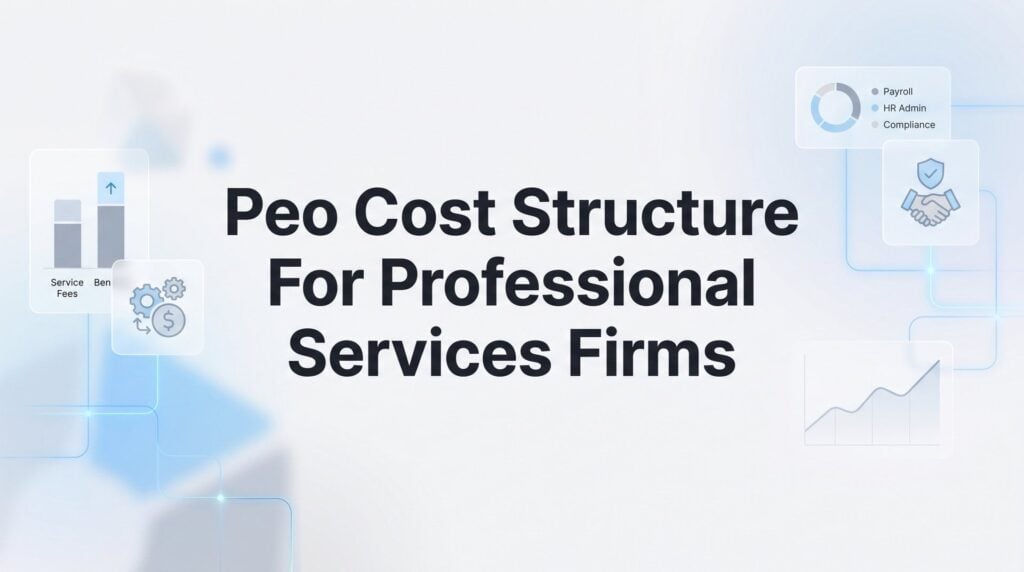 PEO Cost Structure for Professional Services Firms: What Actually Drives Your Price