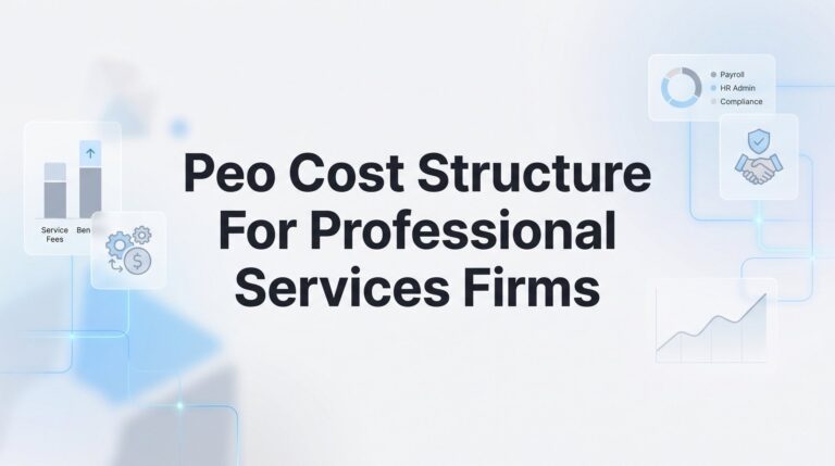 PEO Cost Structure for Professional Services Firms: What Actually Drives Your Price