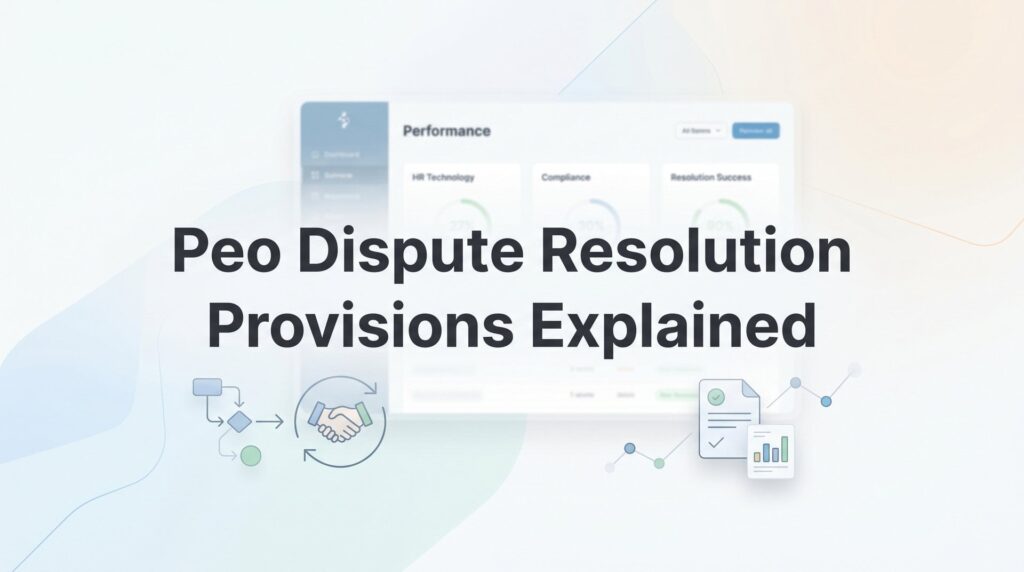 PEO Dispute Resolution Provisions Explained: What to Negotiate Before You Sign