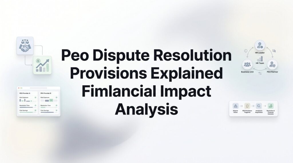 PEO Dispute Resolution Provisions Explained: How They Affect Your Bottom Line