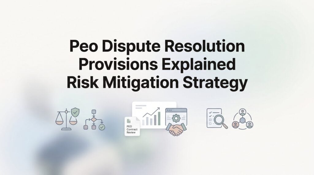 PEO Dispute Resolution Provisions Explained: A Risk Mitigation Strategy You Shouldn’t Overlook