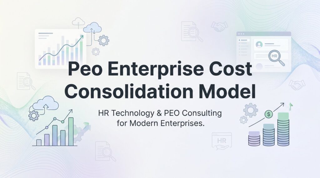 PEO Enterprise Cost Consolidation Model: How Large Employers Collapse HR Spend Into a Single Framework