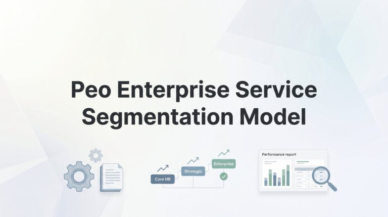 PEO Enterprise Service Segmentation Model: How Large PEOs Tier Their Offerings (And Why It Matters to You)