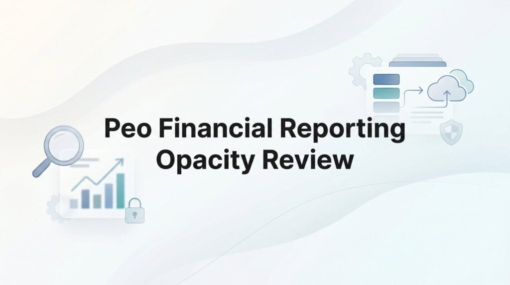 PEO Financial Reporting Opacity: How to Review What Your Provider Isn’t Making Clear