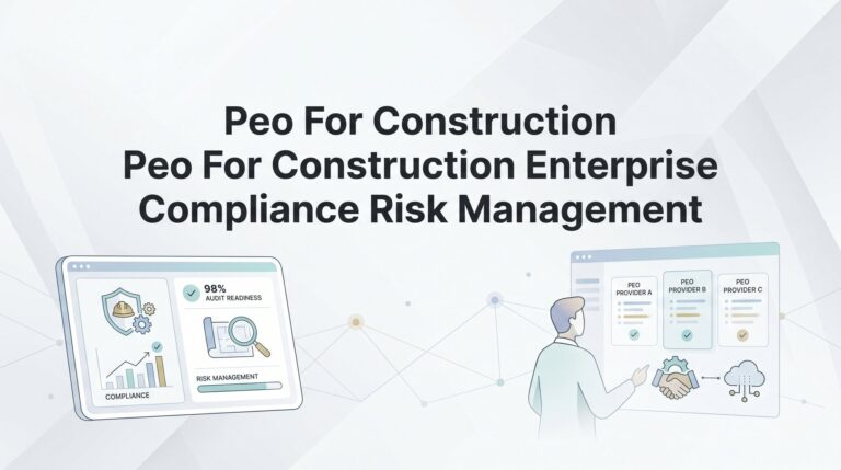 PEO for Construction Enterprise Compliance Risk Management: What Actually Changes