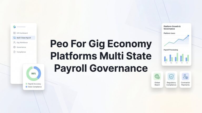 PEO for Gig Economy Platforms: Navigating Multi-State Payroll and Governance