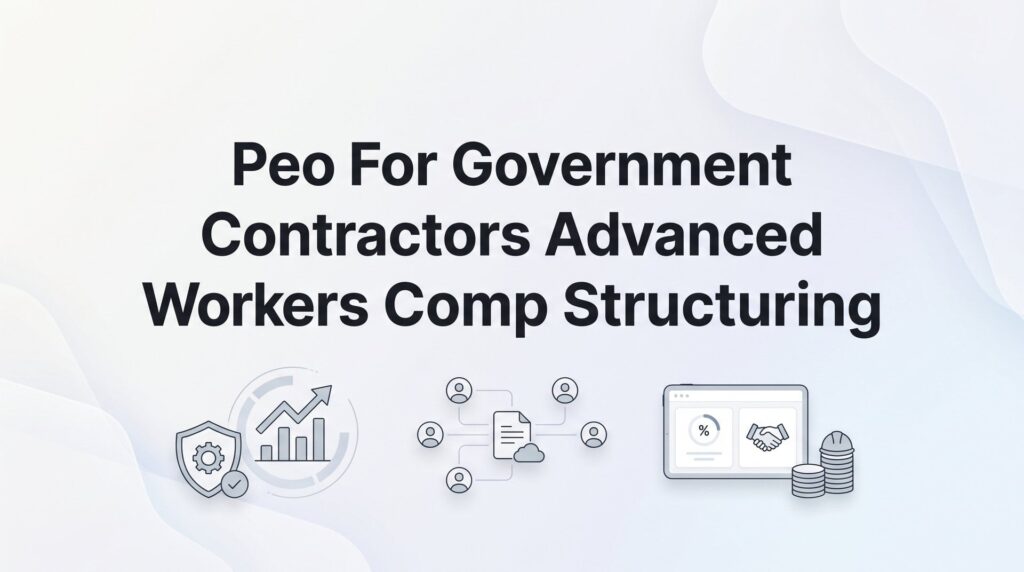 How to Structure Workers’ Comp Through a PEO as a Government Contractor