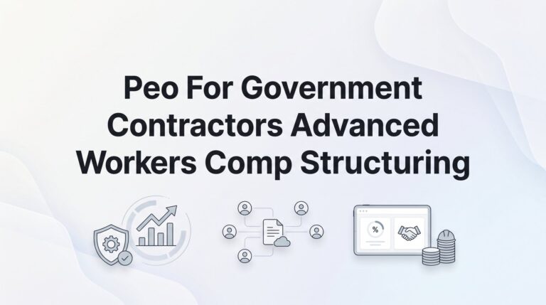 How to Structure Workers’ Comp Through a PEO as a Government Contractor