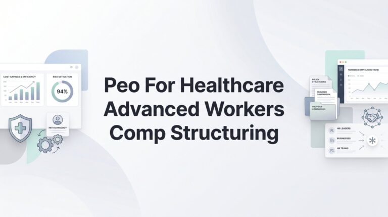 How to Structure Workers’ Comp Through a PEO for Healthcare Businesses: A Practical Walkthrough