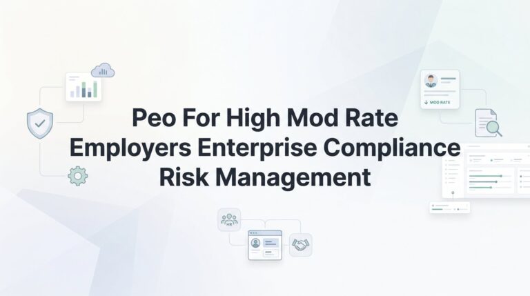 PEO for High Mod Rate Employers: Managing Enterprise Compliance and Workers’ Comp Risk