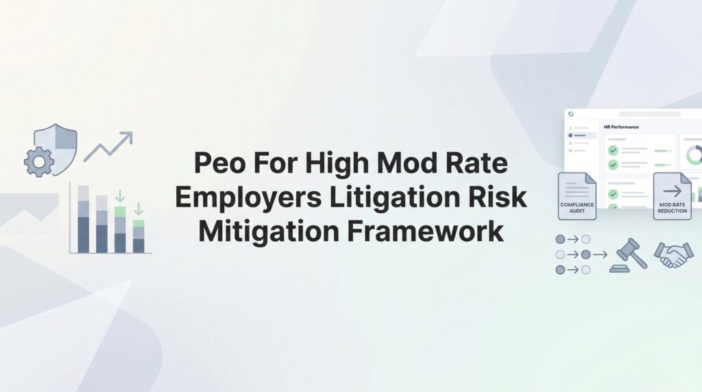 PEO for High Mod Rate Employers: A Litigation Risk Mitigation Framework
