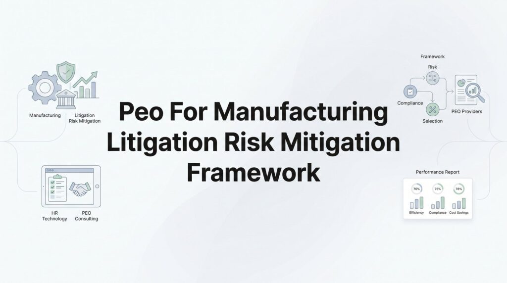 PEO for Manufacturing: Building a Litigation Risk Mitigation Framework That Actually Works