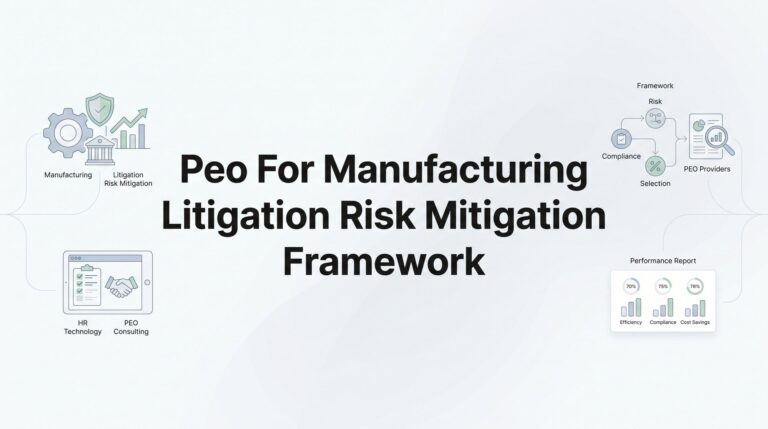 PEO for Manufacturing: Building a Litigation Risk Mitigation Framework That Actually Works