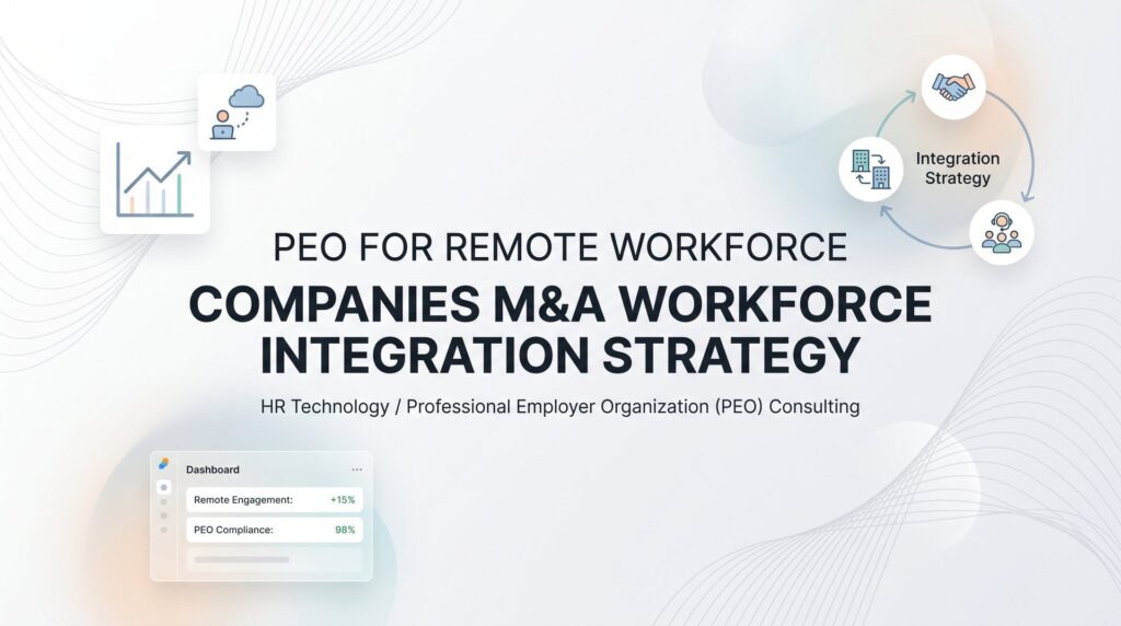 How to Use a PEO for M&A Workforce Integration When Your Acquired Team Is Fully Remote