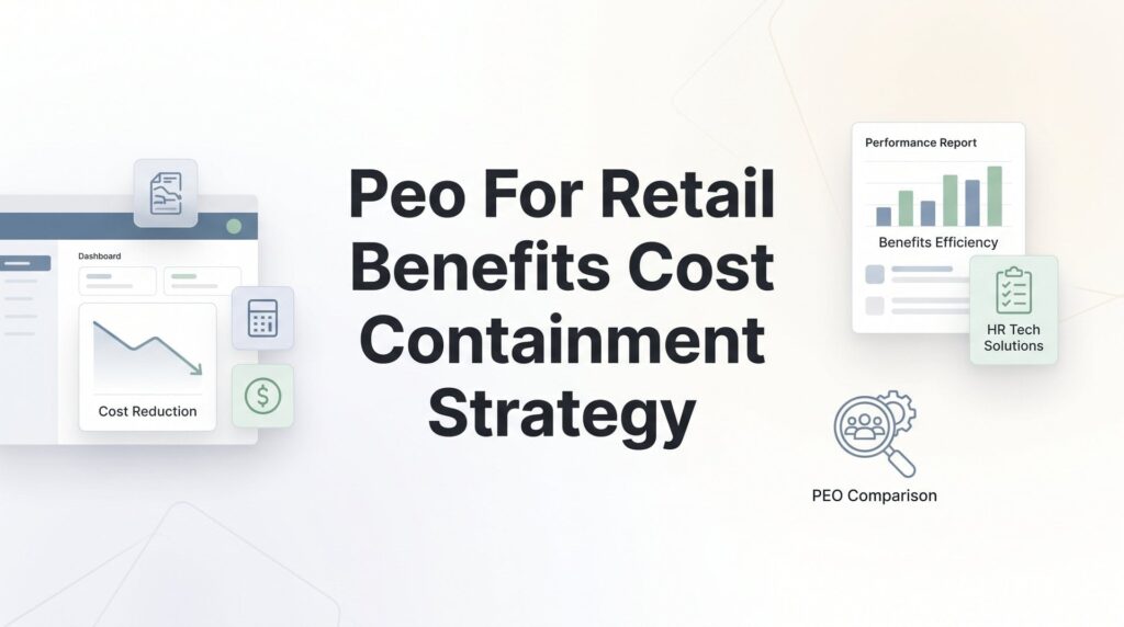 PEO for Retail: A Practical Benefits Cost Containment Strategy