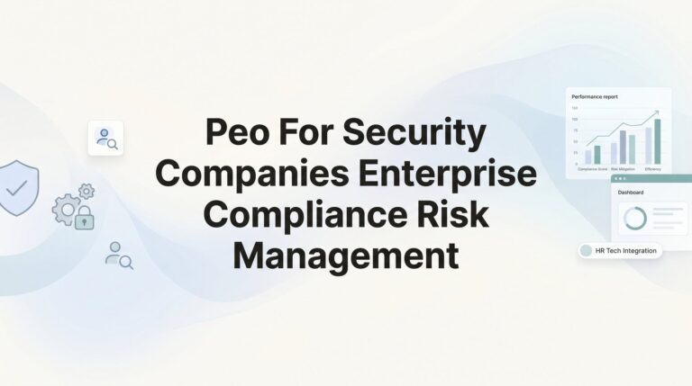 8 Best PEOs for Security Companies Managing Enterprise Compliance and Risk in 2026